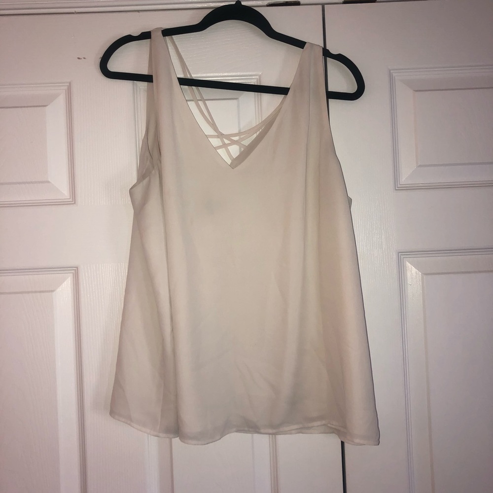 Ivory color tank top from express